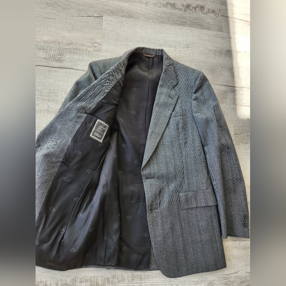 Vintage Christian Dior Monsieur Grey 2-Button 42R Blazer Jacket